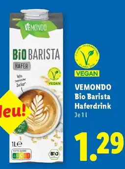 Lidl VEMONDO Bio Barista Haferdrink Angebot