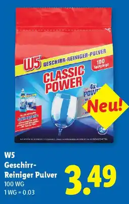 Lidl W5 geschirr-reiniger-pulver Angebot