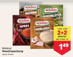 MPreis Kotányi Gewürzpackung Angebot