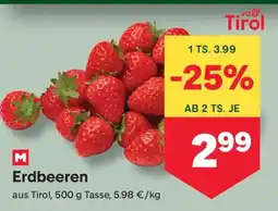 MPreis Erdbeeren Angebot
