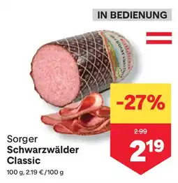MPreis Sorger schwarzwälder classic Angebot
