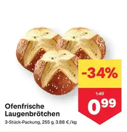 MPreis Ofenfrische Laugenbrötchen Angebot