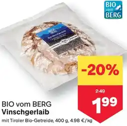 MPreis BIO vom BERG Vinschgerlaib Angebot