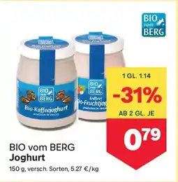 MPreis Bio vom berg joghurt Angebot