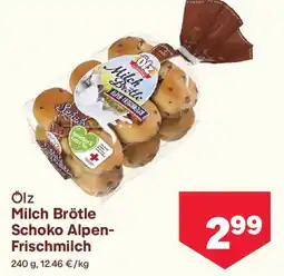 MPreis Ölz milch brötle schoko alpen- frischmilch Angebot