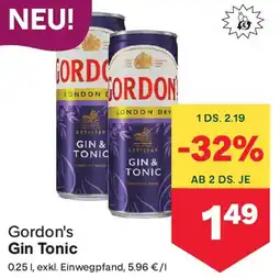 MPreis Gordon's gin tonic Angebot