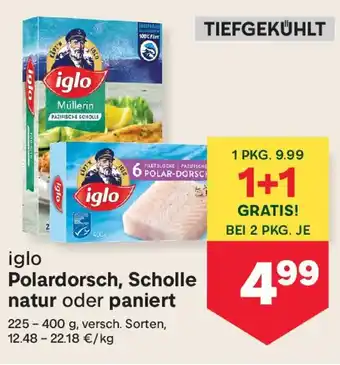Iglo Polardorsch, Scholle natur oder paniert