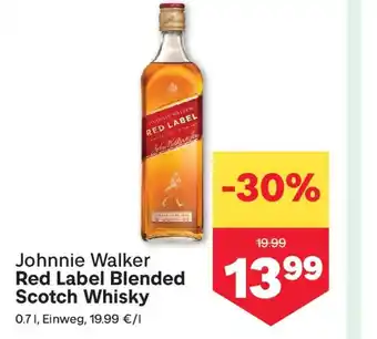 MPreis Johnnie Walker Red Label Blended Scotch Whisky Angebot