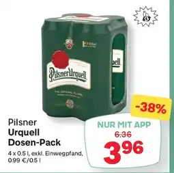 MPreis Pilsner urquell dosen-pack Angebot