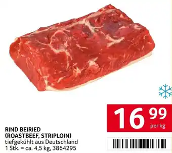 Transgourmet Rind beiried (roastbeef, striploin) Angebot