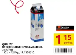 Transgourmet Quality österreichische vollmilch esl 3,5% fett Angebot