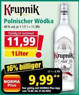 Norma Krupnik Polnischer Wódka Angebot