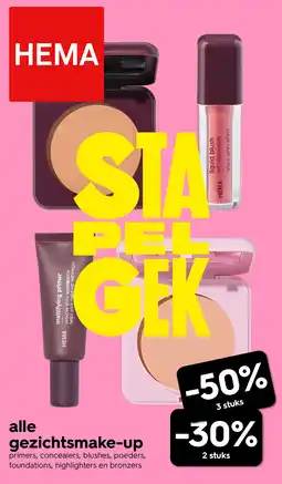 HEMA alle gezichtsmake-up Angebot