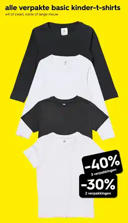 HEMA alle verpakte basic kinder-t-shirts Angebot