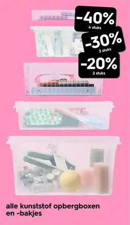 HEMA alle kunststof opbergboxen en -bakjes Angebot