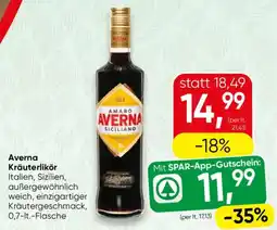 SPAR Gourmet Averna Kräuterlikör Angebot