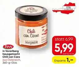 SPAR Gourmet in Vorarlberg hausgemacht Chili con Care Angebot