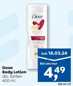 ADEG Dove Body Lotion Angebot