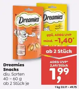 ADEG Dreamies Snacks diu. Sorten Angebot
