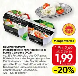 SPAR Gourmet Despar premium mozzarella oder mini mozzarella di bufala campana d.o.p. Angebot
