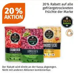 Müller auf alle gefriergetrockneten Früchte der Marke Hoch Genuss Angebot