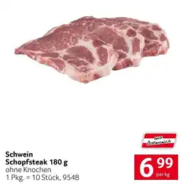 Transgourmet Schwein Schopfsteak Angebot