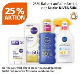 Müller auf alle Artikel der Marke NIVEA SUN Angebot
