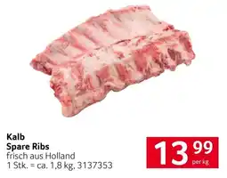 Transgourmet Kalb Spare Ribs Angebot