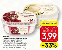 SPAR Gourmet Eskimo cremissimo spezialitäten Angebot