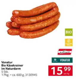 Transgourmet Bio Käsekrainer Angebot