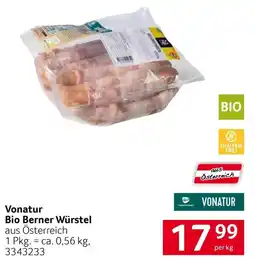 Transgourmet Bio Berner Würstel Angebot