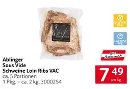 Transgourmet Sous Vide Schweine Loin Ribs VAC Angebot