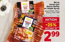 Billa Billa immer gut bacon honey od. maple syrup Angebot