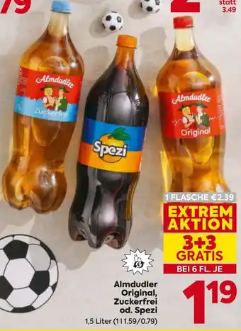 Almdudler original, zuckerfrei od. spezi
