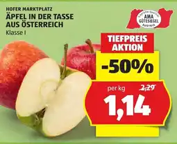 Hofer Äpfel in der tasse aus österreich Angebot