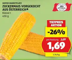 Hofer Zuckermais vorgekocht aus AUS ÖSTERREICH⭑ Angebot