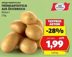 Hofer Frühkartoffeln aus österreich Angebot