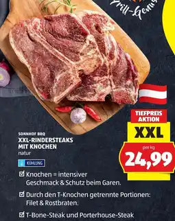 Hofer Xxl-rindersteaks mit knochen Angebot