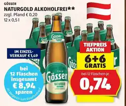 Hofer Gösser naturgold alkoholfrei Angebot