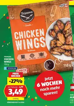 Hofer Primana chicken wings Angebot
