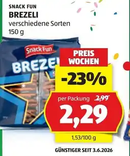 Hofer Snack fun brezeli Angebot