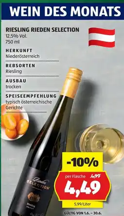 Hofer Riesling rieden selection Angebot