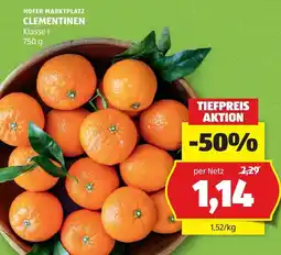 Hofer Hofer marktplatz clementinen Angebot