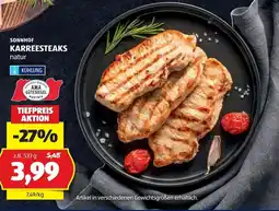 Hofer Karreesteaks Angebot