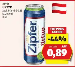 Hofer Zipfer urtyp Angebot