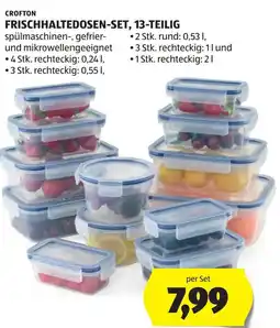 Hofer CROFTON FRISCHHALTEDOSEN-SET, 13-TEILIG Angebot