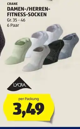 Hofer Crane damen-/herren- fitness-socken Angebot