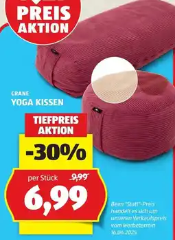 Hofer Crane yoga kissen Angebot