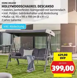 Hofer Home deluxe hollywoodschaukel descanso Angebot