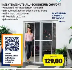 Hofer Insektenschutz-alu-schiebetür comfort Angebot